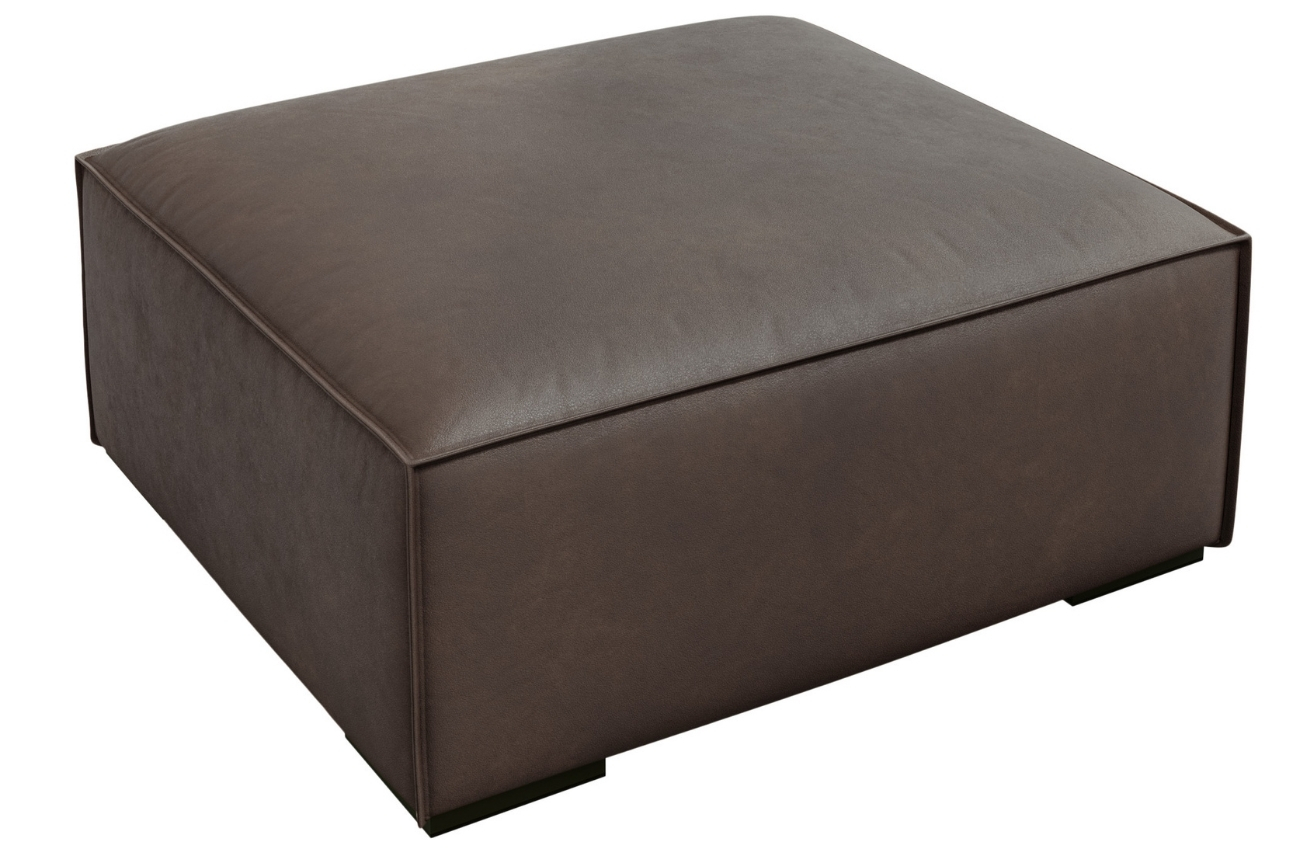 Windsor & Co Kožená podnožka Madame 100 x 100 cm