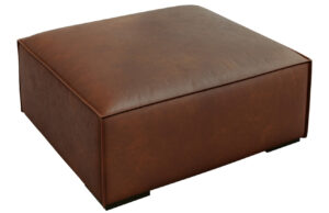 Windsor & Co Kožen&aacute; podnožka Madame 100 x 100 cm