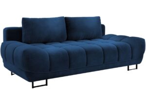 Windsor & Co Kr&aacute;lovsky modr&aacute; sametov&aacute; rozkl&aacute;dac&iacute; pohovka Cirrus 215 cm