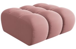 Windsor & Co Sametov&aacute; podnožka Halley 94 x 94 cm