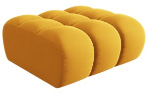 Windsor & Co Sametov&aacute; podnožka Halley 94 x 94 cm