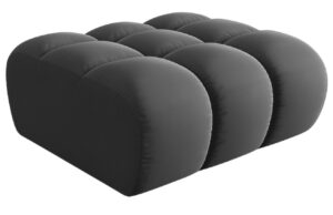 Windsor & Co Sametov&aacute; podnožka Halley 94 x 94 cm