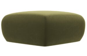 Windsor & Co Sametov&aacute; podnožka Lola 75 x 75 cm