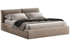 Woodsoft Hněd&aacute; dvoulůžkov&aacute; postel Novara 180 x 200 cm s &uacute;ložn&yacute;m prostorem