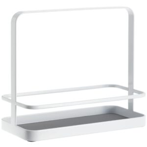 YAMAZAKI B&iacute;l&yacute; kovov&yacute; kuchyňsk&yacute; stojan Tower 21 cm