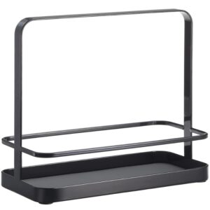 YAMAZAKI Čern&yacute; kovov&yacute; kuchyňsk&yacute; stojan Tower 21 cm