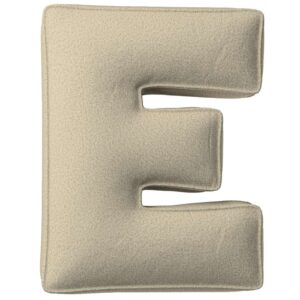 Yellow Tipi B&eacute;žov&yacute; boucl&eacute; pol&scaron;t&aacute;ř p&iacute;smeno E 40 cm