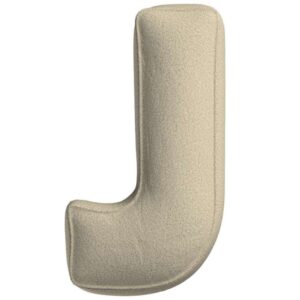 Yellow Tipi B&eacute;žov&yacute; boucl&eacute; pol&scaron;t&aacute;ř p&iacute;smeno J 40 cm