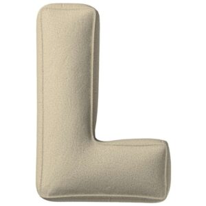 Yellow Tipi B&eacute;žov&yacute; boucl&eacute; pol&scaron;t&aacute;ř p&iacute;smeno L 40 cm