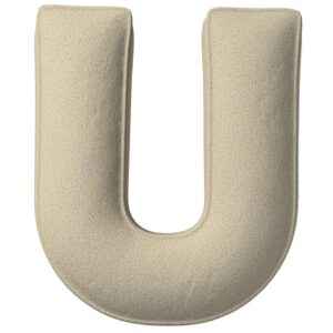 Yellow Tipi B&eacute;žov&yacute; boucl&eacute; pol&scaron;t&aacute;ř p&iacute;smeno U 40 cm