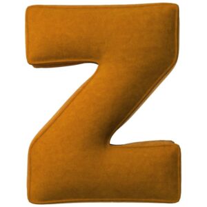 Yellow Tipi Cihlově oranžov&yacute; sametov&yacute; pol&scaron;t&aacute;ř p&iacute;smeno Z 40 cm