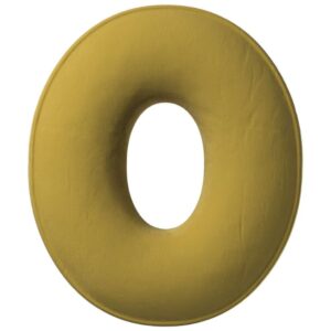 Yellow Tipi Olivově zelen&yacute; sametov&yacute; pol&scaron;t&aacute;ř p&iacute;smeno O 40 cm