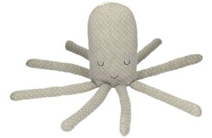 Yellow Tipi &Scaron;ed&aacute; vlněn&aacute; hračka chobotnice Octopus 45 cm