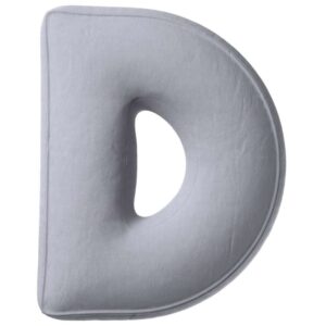 Yellow Tipi &Scaron;ed&yacute; sametov&yacute; pol&scaron;t&aacute;ř p&iacute;smeno D 40 cm