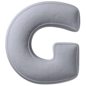 Yellow Tipi &Scaron;ed&yacute; sametov&yacute; pol&scaron;t&aacute;ř p&iacute;smeno G 40 cm