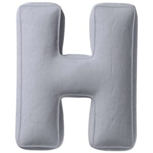 Yellow Tipi &Scaron;ed&yacute; sametov&yacute; pol&scaron;t&aacute;ř p&iacute;smeno H 40 cm