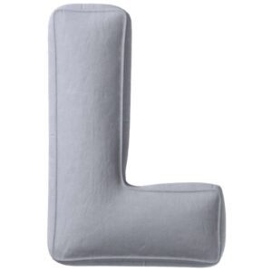 Yellow Tipi &Scaron;ed&yacute; sametov&yacute; pol&scaron;t&aacute;ř p&iacute;smeno L 40 cm