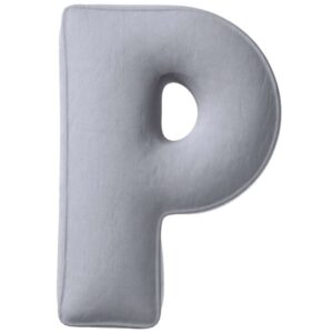 Yellow Tipi &Scaron;ed&yacute; sametov&yacute; pol&scaron;t&aacute;ř p&iacute;smeno P 40 cm