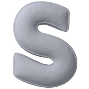 Yellow Tipi &Scaron;ed&yacute; sametov&yacute; pol&scaron;t&aacute;ř p&iacute;smeno S 40 cm