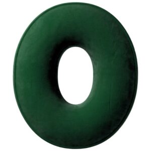 Yellow Tipi Tmavě zelen&yacute; sametov&yacute; pol&scaron;t&aacute;ř p&iacute;smeno O 40 cm