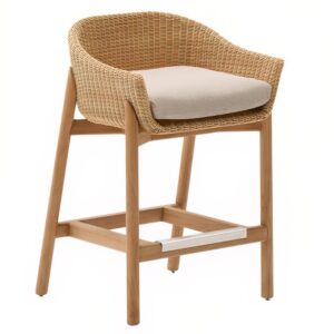 Zahradn&iacute; barov&aacute; židle z uměl&eacute;ho ratanu Kave Home Galea 65 cm