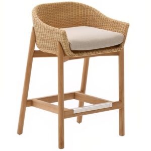 Zahradn&iacute; barov&aacute; židle z uměl&eacute;ho ratanu Kave Home Galea 75 cm