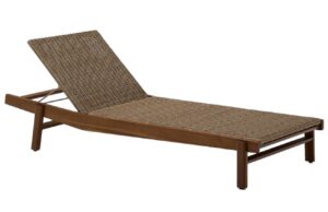 Zahradn&iacute; leh&aacute;tko z uměl&eacute;ho ratanu Kave Home Itani