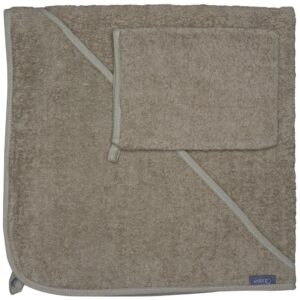 Zelen&aacute; bavlněn&aacute; osu&scaron;ka s kapuc&iacute; Quax Terry 75 x 75 cm