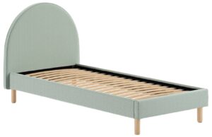 Zelen&aacute; boucl&eacute; postel Vipack Moon 90 x 200 cm