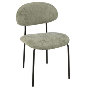 Zelen&aacute; čalouněn&aacute; j&iacute;deln&iacute; židle J-line Tuglo