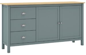 Zelen&aacute; dřevěn&aacute; komoda Marckeric Misti 150 x 40 cm