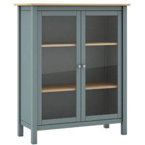 Zelen&aacute; dřevěn&aacute; vitr&iacute;na Marckeric Misti 110 x 90 cm