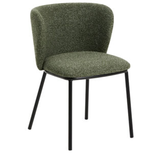 Zelen&aacute; j&iacute;deln&iacute; židle Kave Home Ciselia
