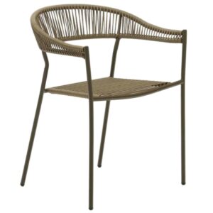 Zelen&aacute; kovov&aacute; zahradn&iacute; j&iacute;deln&iacute; židle Kave Home Futadera