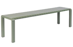 Zelen&aacute; kovov&aacute; zahradn&iacute; lavice ZUIVER VONDEL 175 x 45 cm