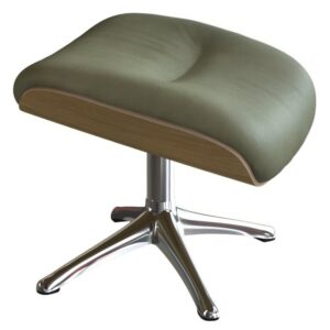 Zelen&aacute; kožen&aacute; podnožka FLEXLUX CLEMENT 53 x 44 cm