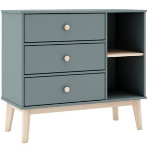 Zelen&aacute; lakovan&aacute; komoda Marckeric Esteban 90 x 40 cm