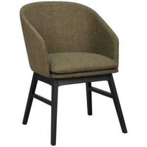 Zelen&aacute; l&aacute;tkov&aacute; j&iacute;deln&iacute; židle ROWICO WINDHAM s černou podnož&iacute;