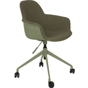 Zelen&aacute; l&aacute;tkov&aacute; konferenčn&iacute; židle ZUIVER ALBERT KUIP s područkami