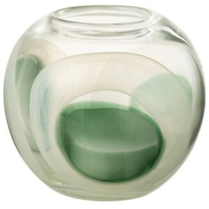 Zelen&aacute; skleněn&aacute; v&aacute;za J-line Elara 18 cm