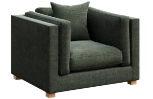 Zelen&eacute; čalouněn&eacute; křeslo Ame Yens Pomo