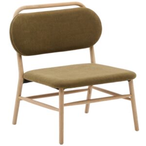 Zelen&eacute; čalouněn&eacute; křeslo Kave Home Helda