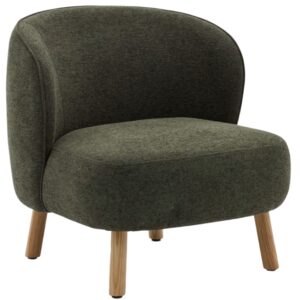 Zelen&eacute; čalouněn&eacute; křeslo Kave Home Ulit