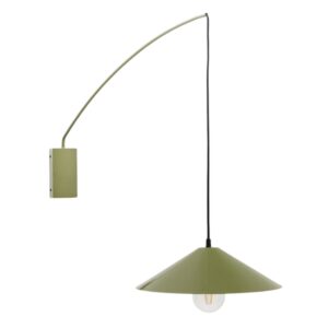 Zelen&eacute; kovov&eacute; n&aacute;stěnn&eacute; světlo Kave Home Kally