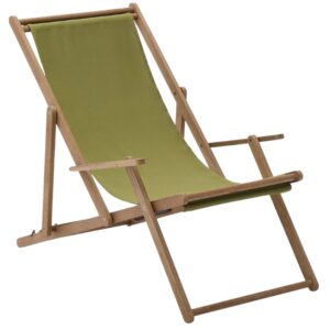 Zelen&eacute; zahradn&iacute; skl&aacute;dac&iacute; leh&aacute;tko Kave Home Vilara