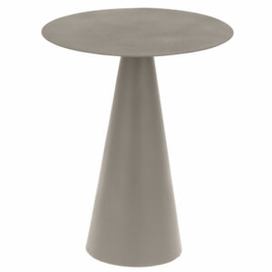 Zeleno&scaron;ed&yacute; kovov&yacute; kulat&yacute; odkl&aacute;dac&iacute; stolek Kave Home Shirel 38 cm