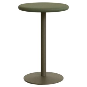 Zelen&yacute; cementov&yacute; barov&yacute; stůl Kave Home Esilda 70 cm