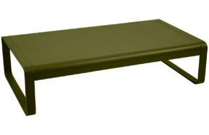 Zelen&yacute; hlin&iacute;kov&yacute; zahradn&iacute; konferenčn&iacute; stolek Fermob Bellevie 138 x 80 cm - odst&iacute;n pesto