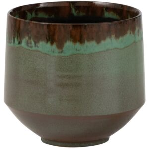 Zelen&yacute; keramick&yacute; květin&aacute;č J-Line Alina 20 cm