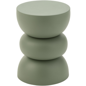 Zelen&yacute; kovov&yacute; odkl&aacute;dac&iacute; stolek J-line Elise 32 cm